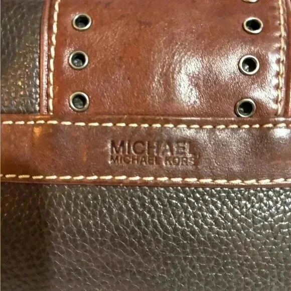 Michael Kors brown leather shoulder handbag - Picture 9 of 10